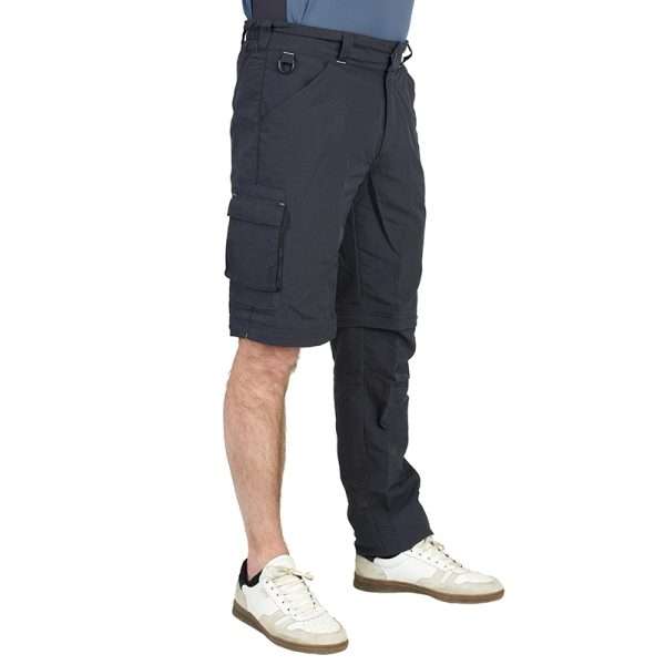 Outdoor Hiking Shorts Zip Off Separable Legs In 2 Length Convertible Anti-Uv Woven Work Cargo Pants